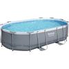 Bestway 56938 Piscina base fuori terra ovale Power Steel da 488x305x107 cm