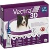 VECTRA® 3D Antiparassitario per Cane - 3 Pipette Antipulci, Antizecche e Antizanzare per cani 10/25 kg - Protegge da Pulci, Zecche, Flebotomi e Mosche