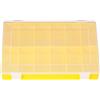 hünersdorff PP-Classica scatola di assortimento con 12 scomparti | robusta scatola di smistamento per viti e altre piccole parti | divisione fissa degli scomparti | 22,5 x 33,5 x 5,5 cm, giallo