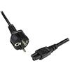 StarTech.com Cavo di Alimentazione per Notebook da 1 m; Cavo Elettrico Schuko EU a C5, 2.5A-250V, 18AWG; Cavo Alimentazione AC di Ricambio per Alimentatori per la Ricarica di Laptop (PXTNB3SEU1M)