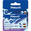 Pelikan CARTUCHO DE TINTA PELIKAN 4001 GTP / 5 AZUL ROYAL GRAN CAPACIDAD 2X 5 PIEZAS BLISTER
