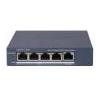 Hikvision HIKVISION SWITCH L2, SMART MANAGED, 4 GIGABIT RJ45 POE PORTS, 1 GIGABIT RJ45 PORT, 802.3AF/AT, POE P DS-3E1505P-EI/M-OUT