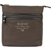 Avirex, Borsello Piatto con Tracolla Regolabile in Canvas Spalmato con Parti in Ecopelle, Tracolla da Uomo, Collezione Dover, DVR06, Colore Mud Green