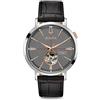 Bulova Orologio Analogico Automatico Uomo con Cinturino in Pelle 98A187