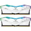 TEAMGROUP FF4D532G6400HC40BDC01, RAM Team D5 6400 32GB C40 Delta RGB Bianco K2, Nero