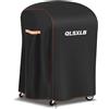 QLSXLB Copertura Barbecue Da Esterno, Tessuto Oxford 420D Copri Barbecue Impermeabile 77x70x110cm, Resistente Agli Strappi Telo Per Griglia Anti Polvere Neve Pioggia Sole Raggi UV Nero