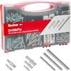 Fischer Valigetta Drill & Fix, 170 Tasselli con Vite + Punte per Trapano Muro