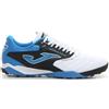 JOMA Cancha 2402 Scarpa Da Calcetto - Uomo - Bianco Nero Azzurro