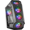 Mars Gaming (TG. One size) MARSGAMING MC51, Custodia da Gioco PC ATX, Doppio Vetro Temperato