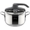 Lagostina Irradial Control Pentola A Pressione 5 L In Acciaio Inox 18/10 Ã˜ 22 Cm, Pentola Induzione E Gas, Coperchio Con Apertura Facilitata, Fondo Irradial Plus Triplo Strato