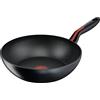 Lagostina Linea Rossa Wok, Alluminio, Nero, Ø 28cm