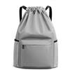 Hixingo Borsa con Coulisse Sacca Sportiva, Grande capacità Zaino Sacchetta da Palestra per Uomo Donna Adulto, Leggera Sacca Zaino per Palestra, Viaggi, Yoga, Piscina, Spiaggia (47x17x36cm,Grigio)
