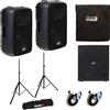 Italian Stage IS SPX15A 2 Casse 400w picco + S118A Subwoofer +Cover+Stativi+Cavi