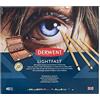 Derwent (TG. 48 Colori) Derwent Lightfast Set di 48 Matite Resistenti alla Luce con Anim
