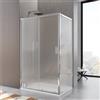 DEGHI Box doccia 80x120 cm scorrevole vetro temperato 6mm stampato 185h - Young