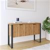 DEGHI Madia 120x40 cm in legno rovere western con 2 ante - Belvedere
