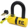 FR sécurité FR SECURITE FR50 Bloccadisco Moto Mini U Omologato SRA, Arco ø18mm in Acciaio Cementato, Doppia Chiusura, Serratura ad Alta Sicurezza Antiscasso, Cavo Promemoria, Lucchetto Antifurto per Moto Scooter