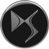 4R Quattroerre.it DS Adesivo 3D Logo, Nero, 52 mm