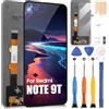 ARSSLY Schermo per Xiaomi Redmi Note 9T M2007J22G/Redmi Note 9 5G M2007J2J2C 6.53 Display LCD Touch Screen Digitizer Riparazione Pares con Strumenti