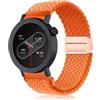 PaceBid 22mm Cinturino per CMF by Nothing Watch 3 Pro, Uomini Donne Sport Intrecciato Nylon Magnetico Elastico Bracciali Cinturini di Ricambio per CMF by Nothing Watch Pro 2/3 Smartwatch - Arancia