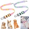 FOSDICK 2 Pezzi Cintura Cane Auto, Regolabile Cintura Sicurezza Cane Auto, Elastico Fascetta Cani Automobili, Colore Gradiente Guinzaglio Auto per Cani