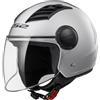LS2, Casco Moto Jet AIRFLOW SOLID Silver, XS