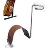 Musiin Supporto per chitarra in pelle a forma di Z, supporto per chitarra classico, supporto per gambe di sostegno, accessori per strumenti (marrone)