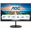 Aoc Monitor 27" ( IPS 2K 1440p QHD 75Hz ) Low Blue Light Black Q27V4EA