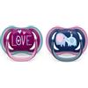 Avent Philips Avent Succhietto ultra air SCF349/22 da 18 mesi blu/viola