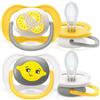 Avent Philips Avent Succhietto ultra air SCF080/18 6-18m in giallo, 2 pezzi