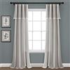 Lush Decor, Coppia di tende a pannello in pizzo di lino grigio chiaro, 213,4 x 96,5 cm, 213,4 x 38 cm