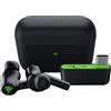 Razer Hammerhead HyperSpeed - Auricolari da gioco wireless multipiattaforma con licenza per Xbox (HyperSpeed Wireless, cancellazione attiva del rumore) Nero, Standard