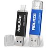 ABLAZE Chiavetta USB C 128GB 2 Pezzi, Pendrive USB 3.0 Type C 128GB 2 in 1 OTG Pennetta USB C per PC, Laptop, Notebook, Telefono Cellulare con USB-C