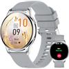 Carneedi Smartwatch Donna Orolog Intelligente Fitness Watch con Chiamate Bluetooth Risposta 1.32 Orologio Digitale Contapassi Cardiofrequenzimetro Pressione Sanguigna SpO2 Sonno, Regalo Android iOS