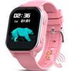 PTHTECHUS Orologio GPS, 4G Smartwatch con Videochiamata, 900 MAh, Orologio Bambino WIFI/Bluetooth, Con Immagini e Messaggi Vocali, SOS Contapassi Musica, Adatto a Bambini Sopra i 5 Anni, Rosa Chiaro