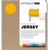 schlafgut Easy Jersey, lenzuola con angoli 120x200 cm a 130x200 cm, 100% cotone biologico, certificato ÖKO TEX, Yellow Deep