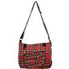 Banned Apparel SCOZZESE/QUADRI A TRACOLLA rockabilly Borsa a spalla S - Rosso, Misura unica