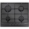 GLEM GAS S.P.A. Glem Piano Cottura Gas GT64NC Nero Carbone