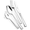 Monix Siena M190974 Set con coltello per lombata, Acciaio Inox, Grigio, 8.5x14.5x24 cm, 24 Pezzi