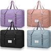 QLFJ-FurDec Borsa da viaggio pieghevole, 2 pezzi, impermeabile, leggera, per le vacanze, da viaggio, per le donne, 41 x 34 x 14 cm, 4 pezzi, L-52x38x19CM, Impermeabile leggero
