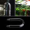 Psdndeww Acquario Accessori Tubo di Vetro Trasparente U Forma Tubo Diffusore per Pesce e Idroponica Co2