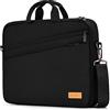 bagasin Borsa a Tracolla per PC, Borsa Messenger per Porta Laptop 15 15,6 16 Pollici, Custodia per PC Computer Portatile, Valigetta Tessuto Idrorepellente, Imbottita e Leggera