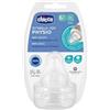 CHICCO (ARTSANA SPA) CHICCO TETTARELLA PERFECT 5 6M IN SILICONE 2 PEZZI PAP