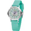 Atrium Orologio da polso per bambini, analogico, al quarzo, extra chiaro, con cinturino in nylon, colore argento, colore menta A46-13, menta, Classico