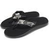 Teva W Voya Flip Black White Women Casual Flip-Flops Sandal 1019040-SRNBL