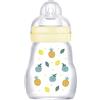 MAM Biberon Feel Good 170 ml, Biberon vetro pregiato resistente alle alte temperature, Neutro