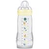 MAM Biberon Easy Active 330 ml, Biberon MAM per bambini attivi ergonomico e pratico, Neutro, 4+ mesi
