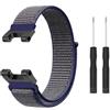 Niboow Cinturino Compatible con Amazfit T-Rex/T-Rex PRO, Uomini Donne Ricambio Regolabile Watch Band, Sport Nylon Traspirante Leggero Cinturino Compatible con Amazfit T-Rex/T-Rex PRO - Blau