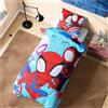 Marvel Spiderman Set Copripiumino e Federa, Accessori Camera da Letto Regalo Ragazzo (Ragno Blu)