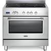 De Longhi Cucina a Induzione 4 Fuochi Forno Elettrico con Grill LxP 90x60 cm Classe energetica F colore Inox - PRO 96 MX IN ED